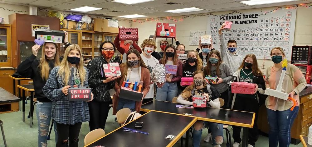 HS Chemistry project for Valentine's Day (15 total photos)