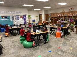 Mrs. Bellis' Kindergarten Utilizes Flexible Seating