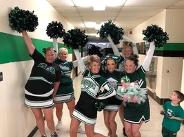 Some SECRET cheerleaders!