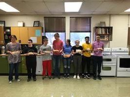 The West Monona HS foods class donates baked goods!
