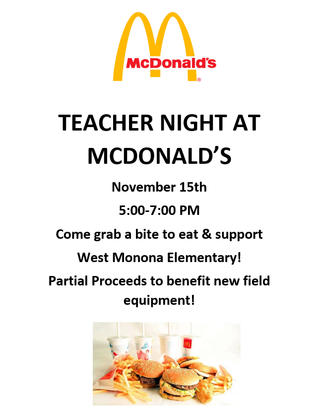 Teacher Night at McDonald's